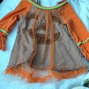Orange Pumpkin Kids DRESS 18mo